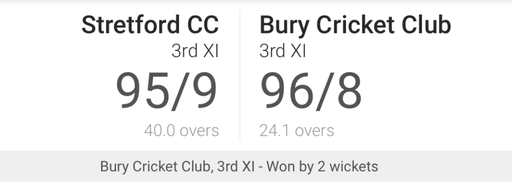 3rd XI move into last 8 of the cup with tense win over Stretford 