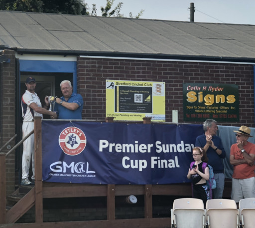 Bury 3rd XI win the Sunday Premier Cup at Stretford