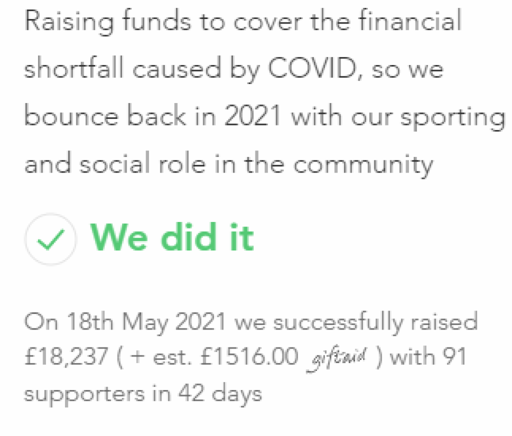 Crowdfunder Success: Thank you all for your support